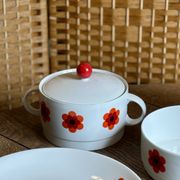 Lot de 3 plats de service vintages Scherzer Bavaria