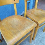 Series of 4 thonet bistro chairs