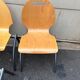 Set of 4 industrial style chairs