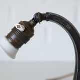 Lampe de bureau antique Art Nouveau lampe de table lampe de chevet en laiton Autriche années 1920