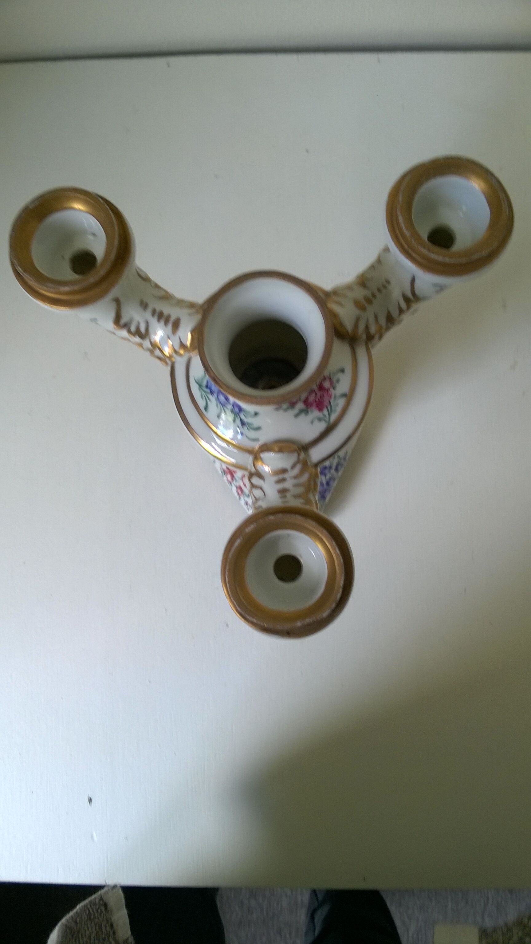 Old Paris porcelain chandelier