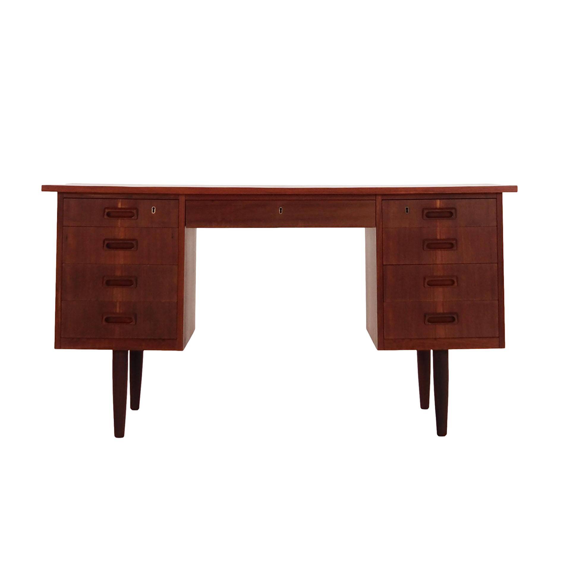 Teak desk, Danish design, 1970s, production: Denmark