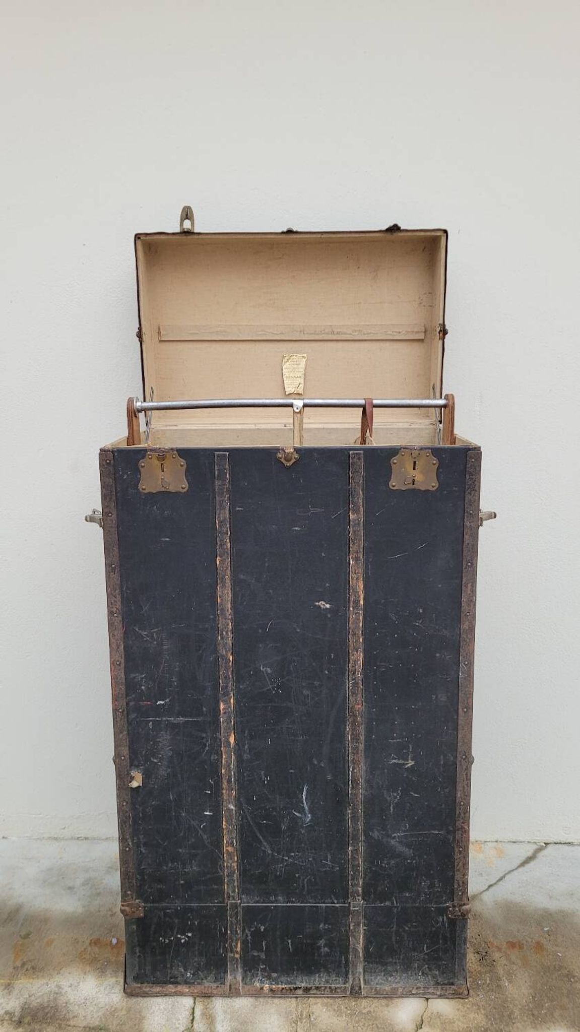 Cabin trunk from the brand "La Malle Bernard" Paris - 1900s