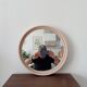 Vintage round mirror from the 60s/70s.
