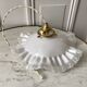 Opaline suspension in pleated glass 40s-50s
