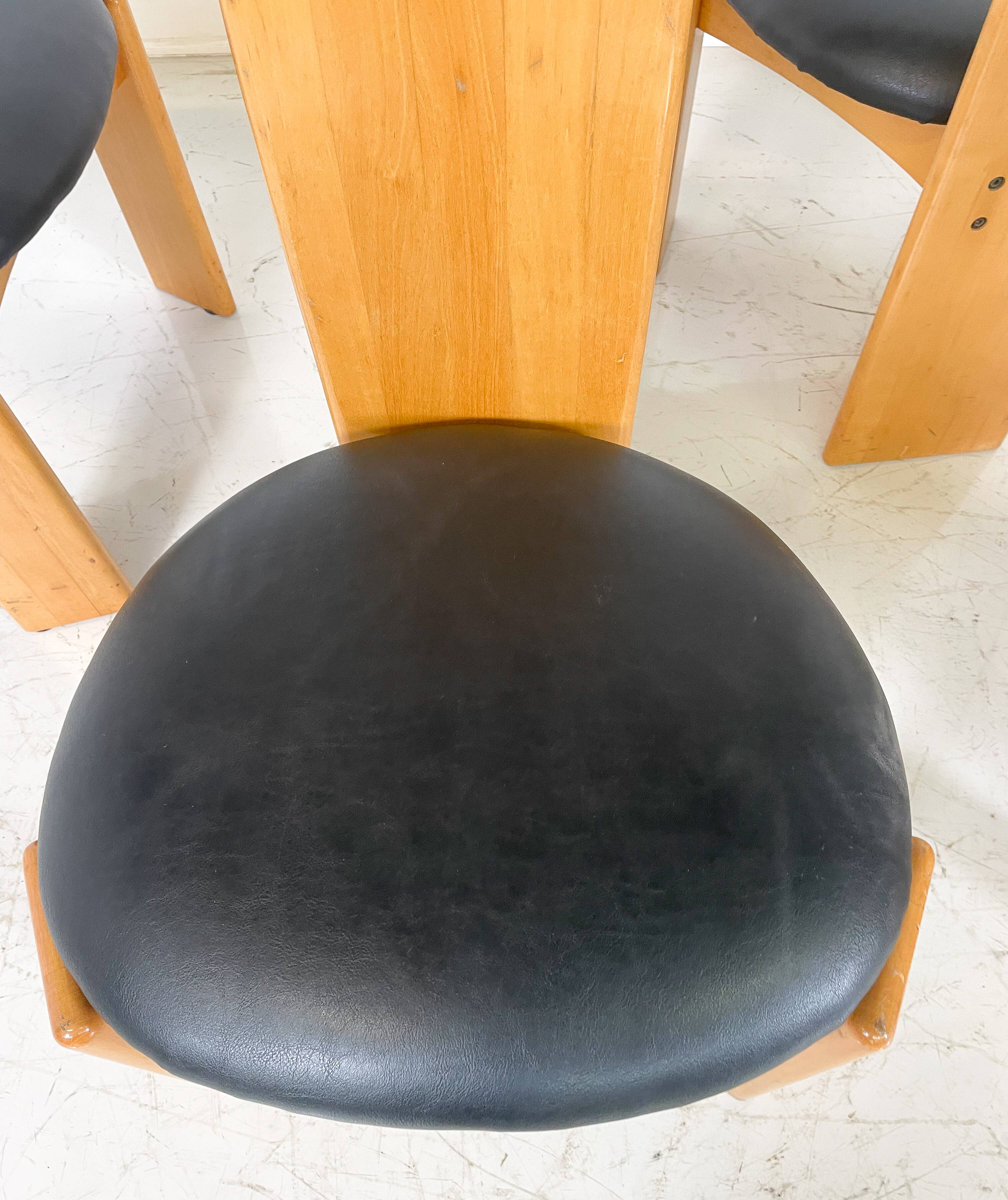 Set of 6 Dining Chairs by Mario Marenco for Mobil Girgi, Italy, 1970s