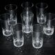 8 Baccarat goblet glasses in cut crystal.