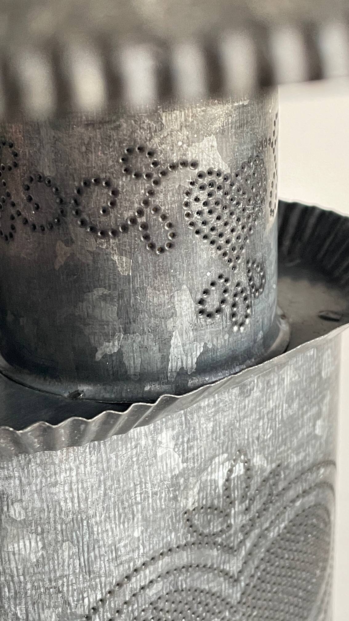 Heart Lamp Zinc Vintage