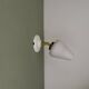 Vintage tulip wall light in white opaline