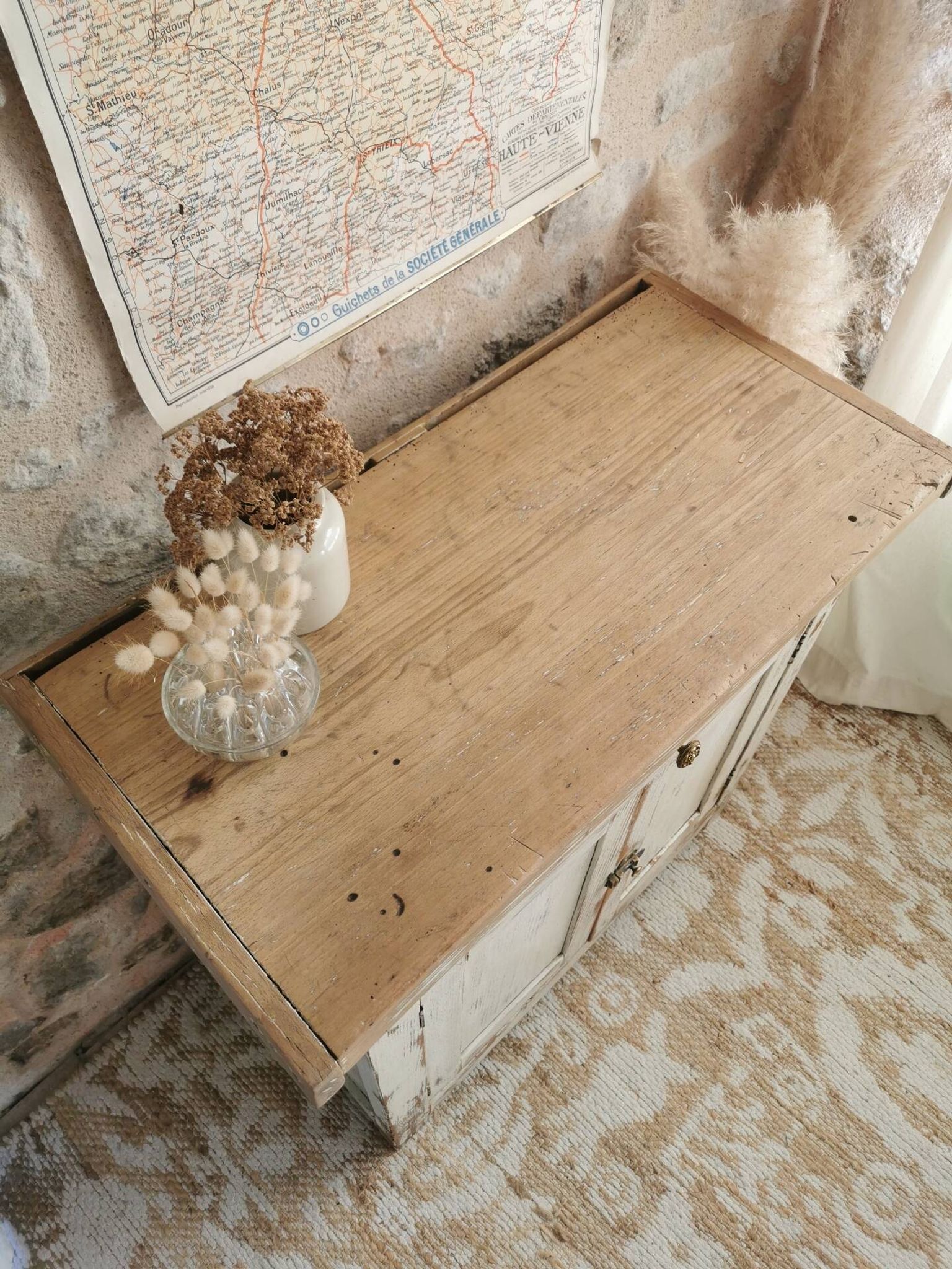 Petit établi, meuble de métier ancien