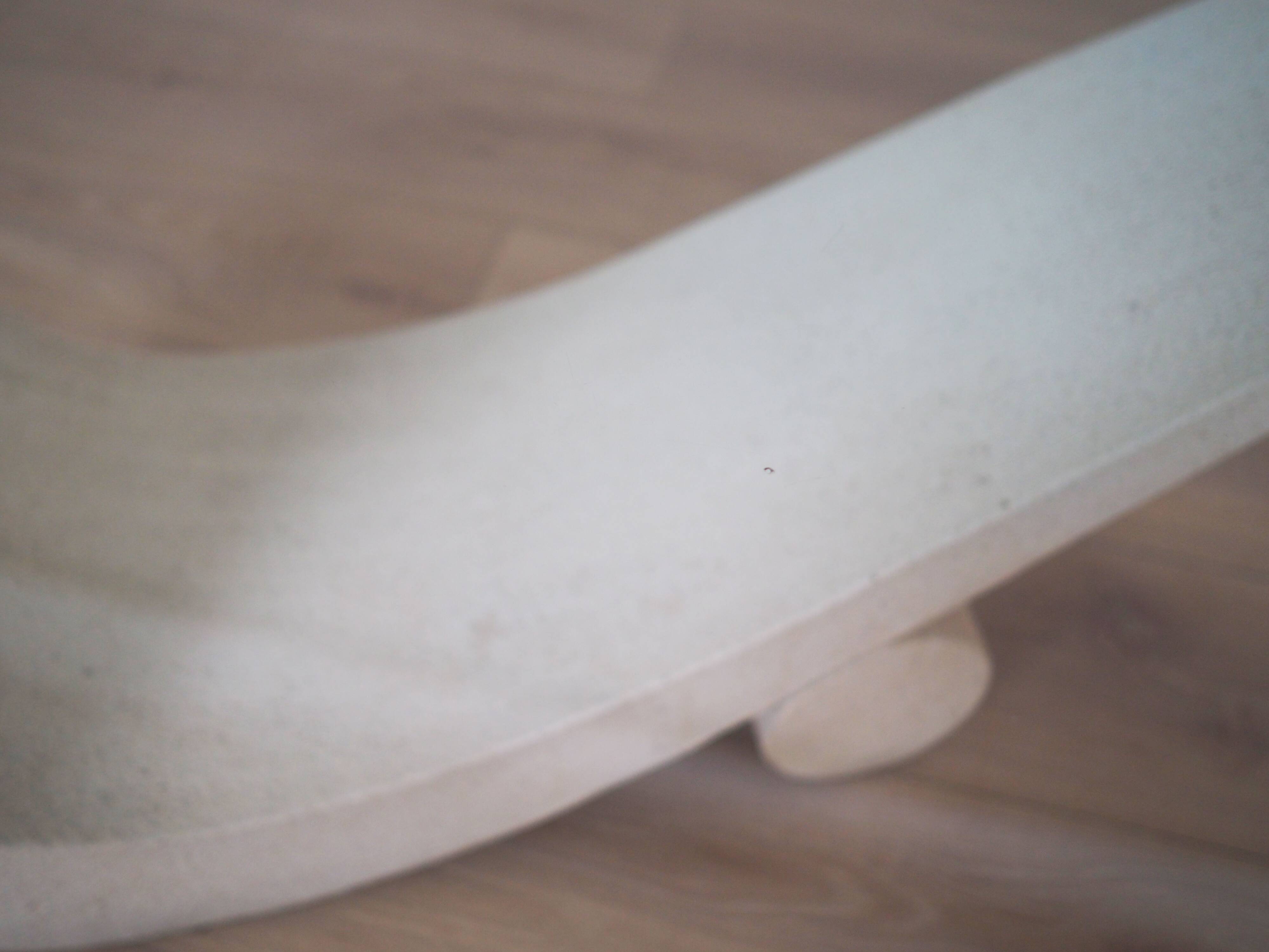 Glass coffee table, Italian design, 1970s, production: Italy