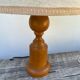 Old turned wooden lamp