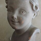 Sculpture cherub bust by Madem