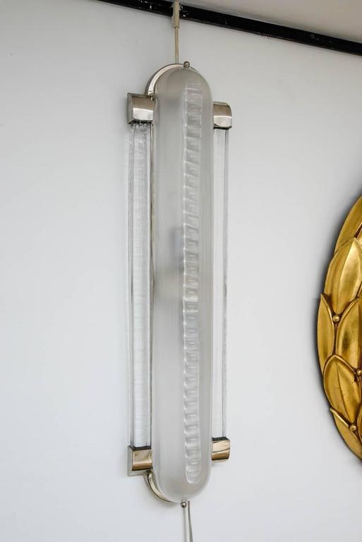 Pair of sconces in Murano glass art deco Italian style