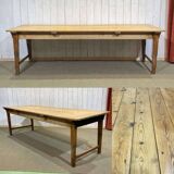 Early 20th-century farmhouse table made of fir, elm, and chestnut.