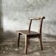 Large old teak chair or armchair H84 L60