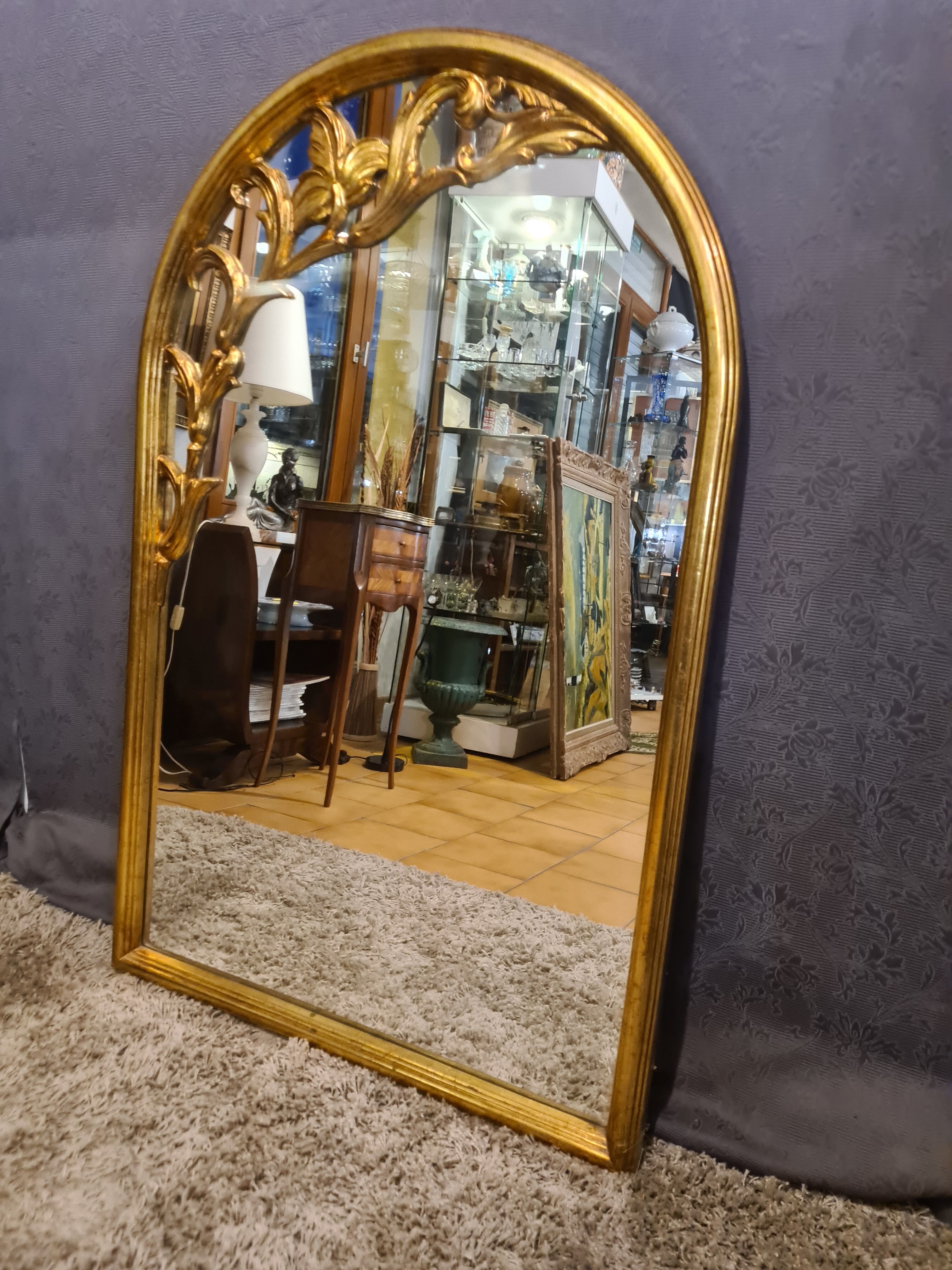 Golden vintage mirror