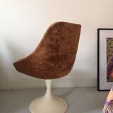 Velvet tulip chair, 1970