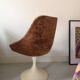 Chaise tulipe velours 1970