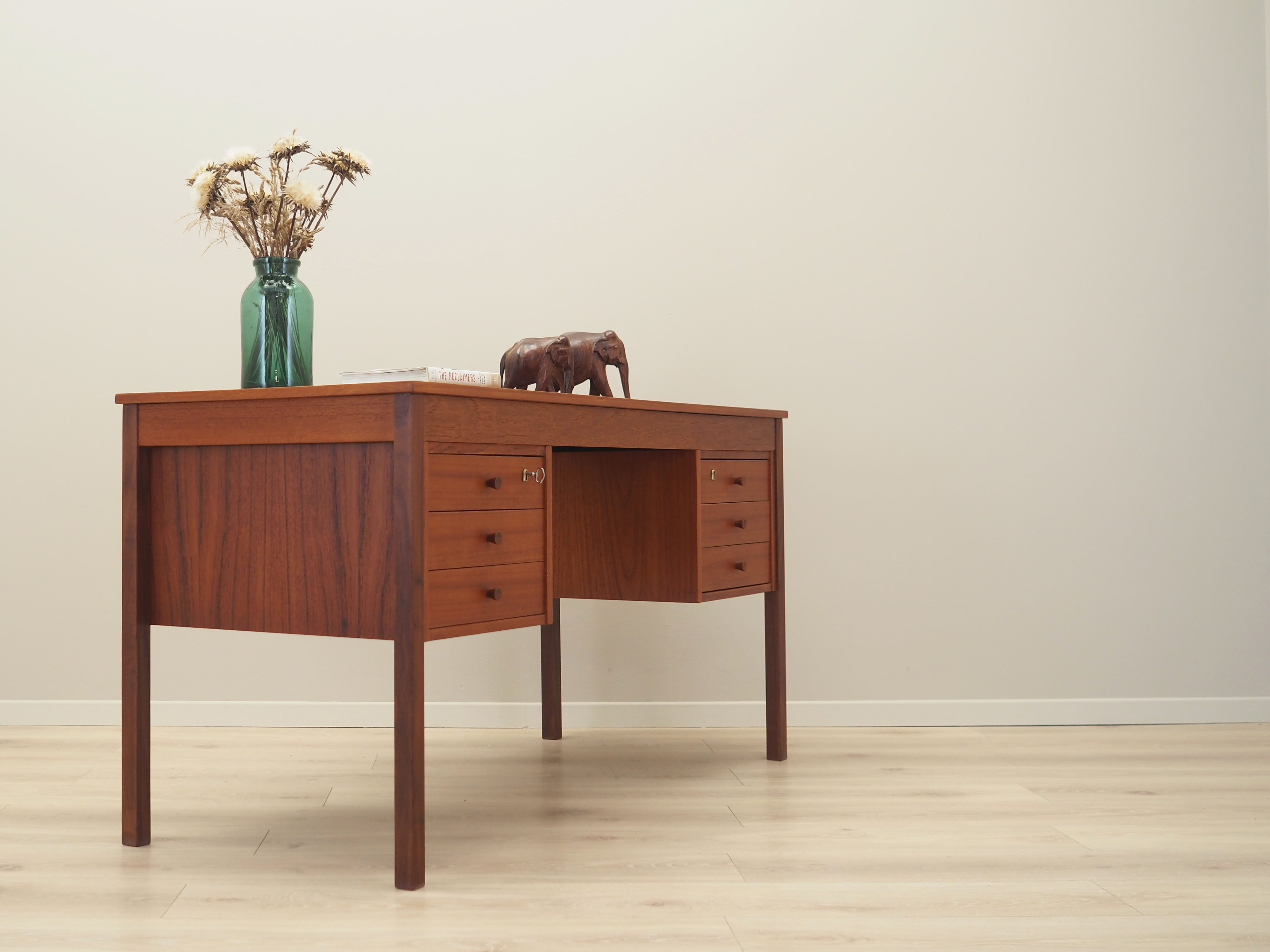 Teak desk, Danish design, 1970s, made in Denmark