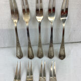 9 silver snail forks