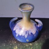Ancien vase alpho céramique bleu