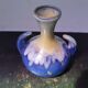 Old vase alpho ceramic blue 1970