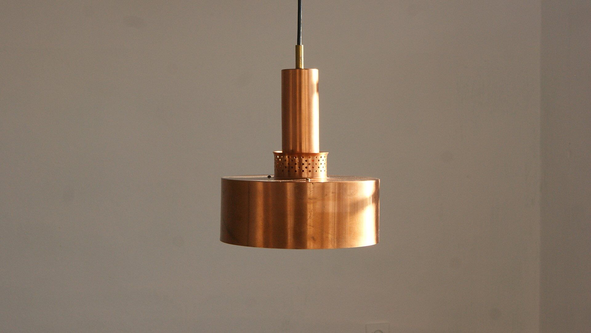 Copper T292 Ceiling Lamp by Hans-Agne Jakobsson for Hans-Agne Jakobsson Ab Markaryd, 1950s