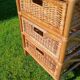 Commode, chiffonnier en rotin vintage
