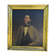 Portrait 19th oil on canvas painting by Eugene Renouard 1866