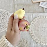 Vintage ceramic salt and pepper shaker and fruit slip