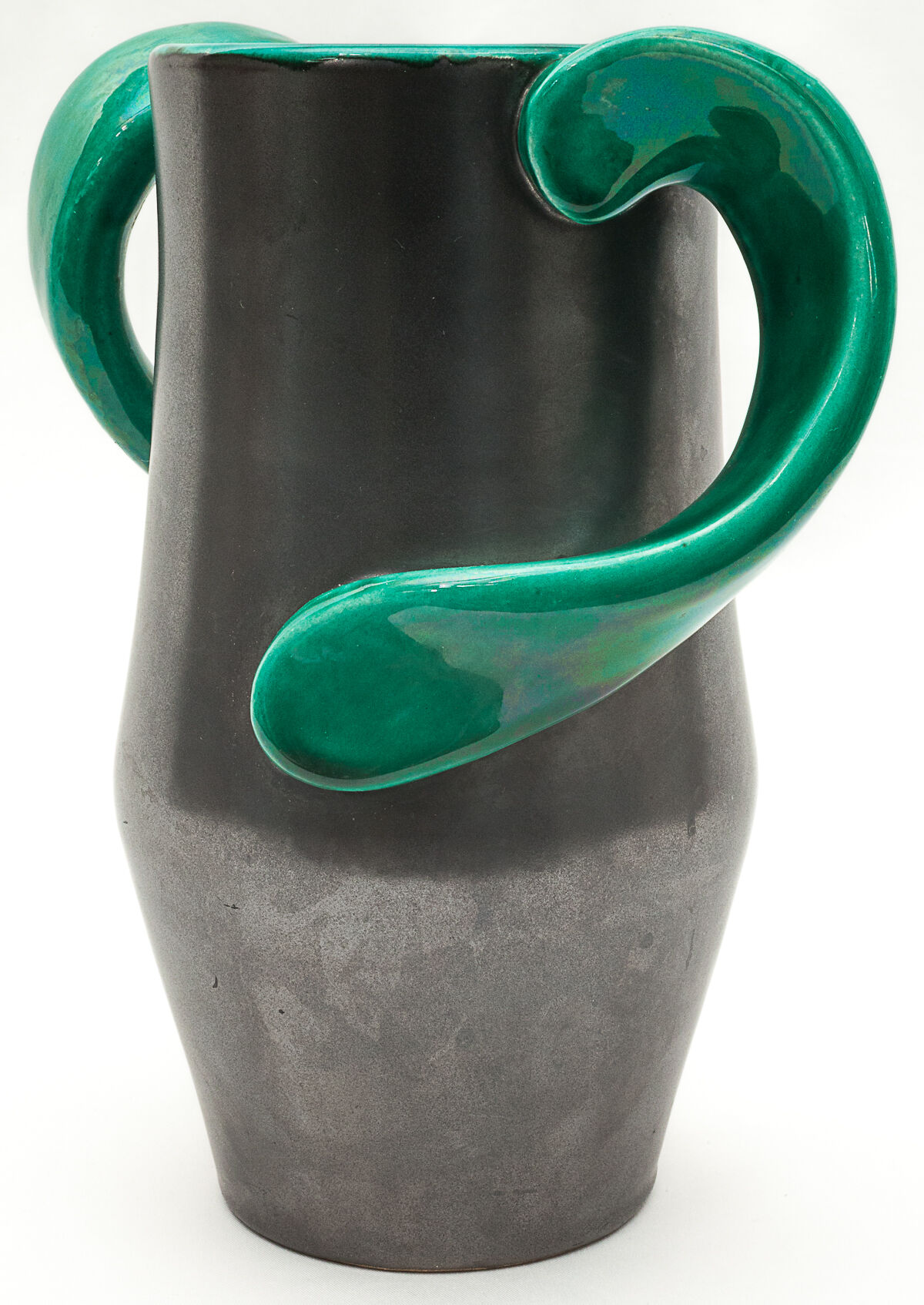 Green and anthracite vase, 1960