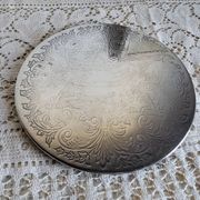 Dessous de plat en métal argenté anglais