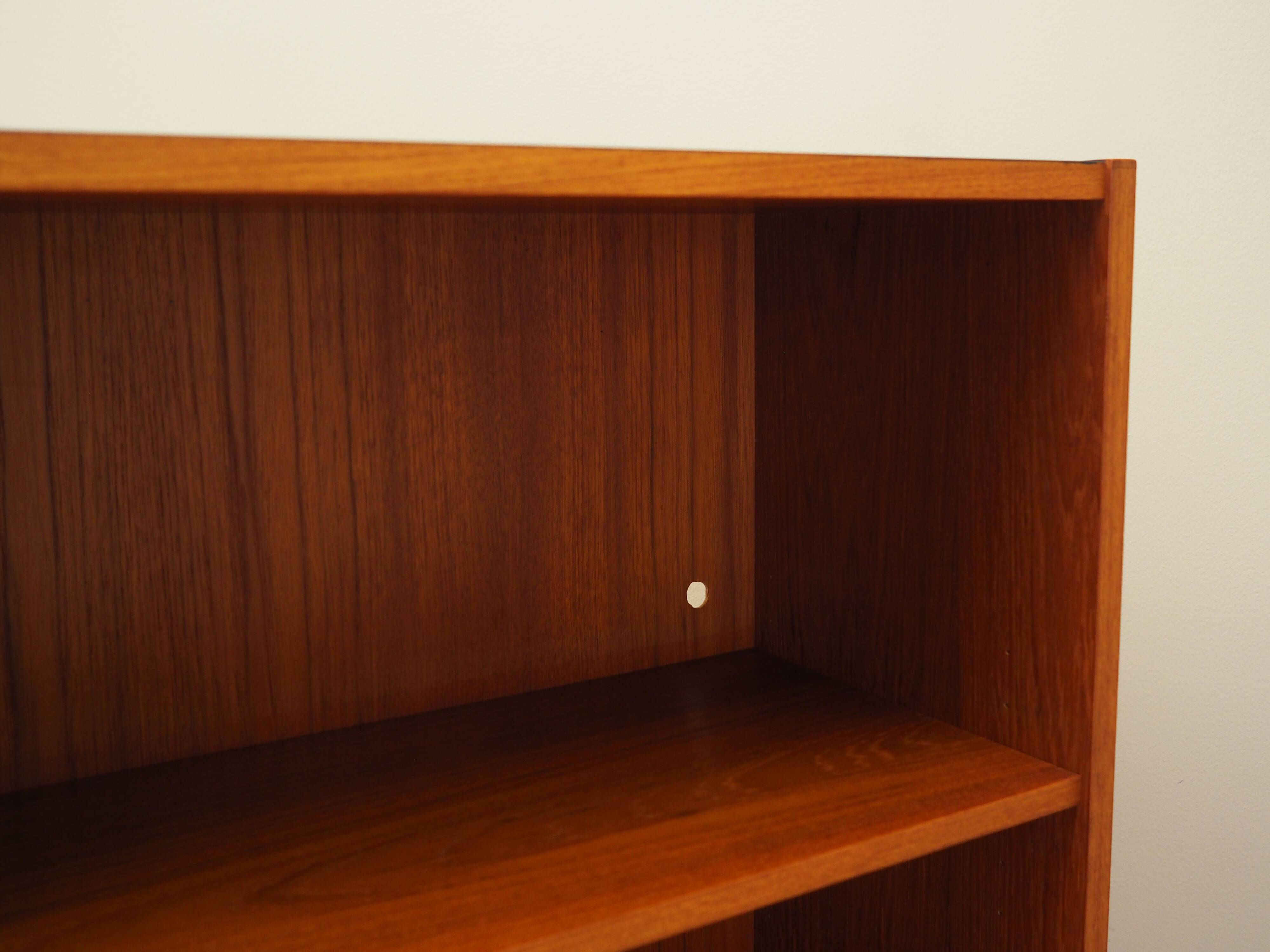 Teak bookcase, Danish design, 1970s, production: Denmark