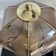 Vintage lamp in gold metal and smoked glass