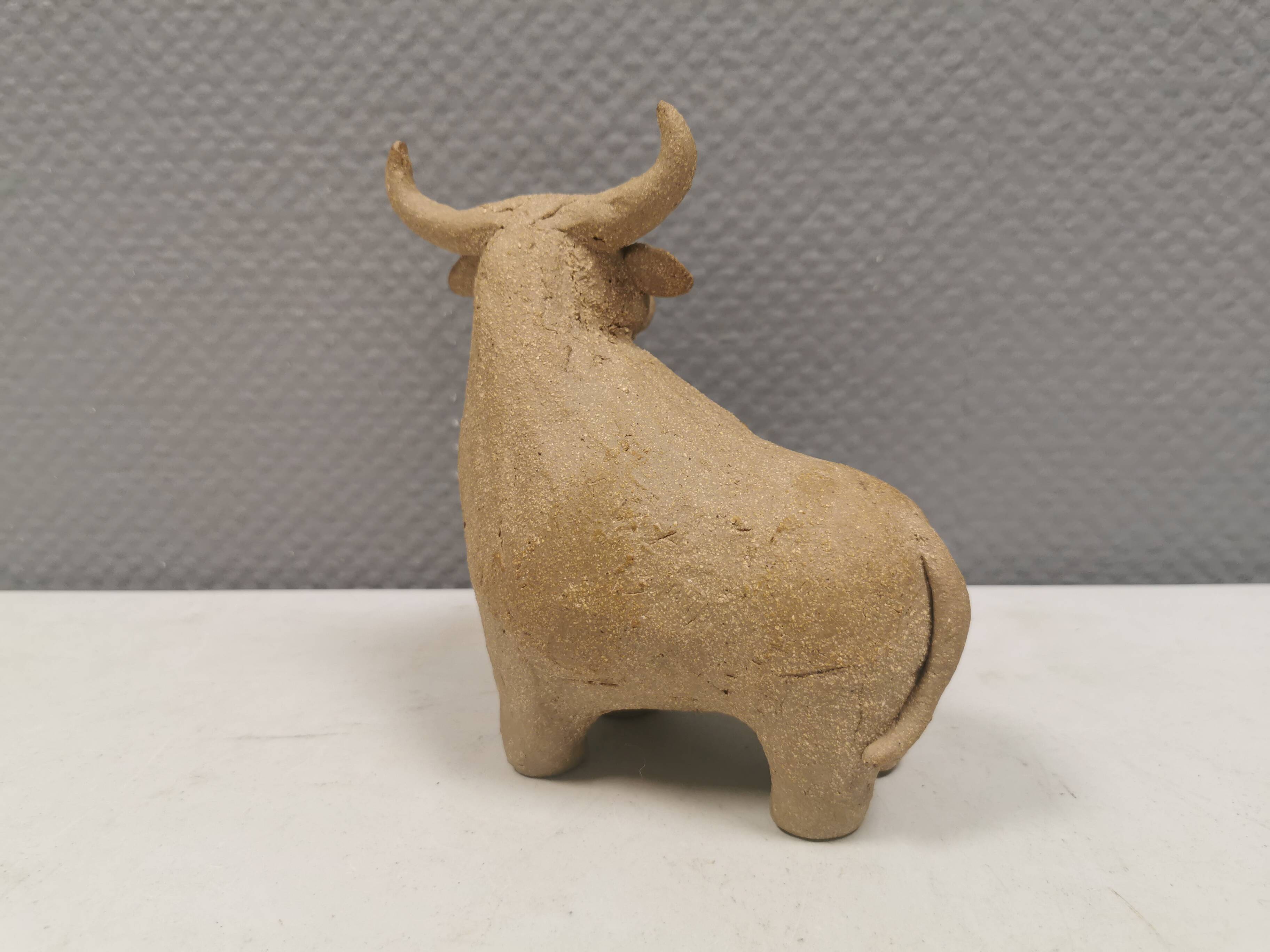 Beautiful ceramic bull Danish and from the 1970s-80s.