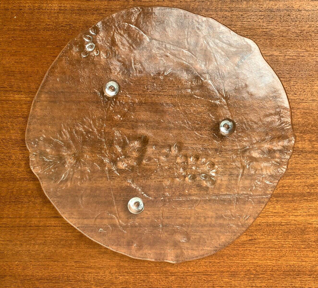 Vintage Swedish cake plate from Kosta Boda, 1970s.