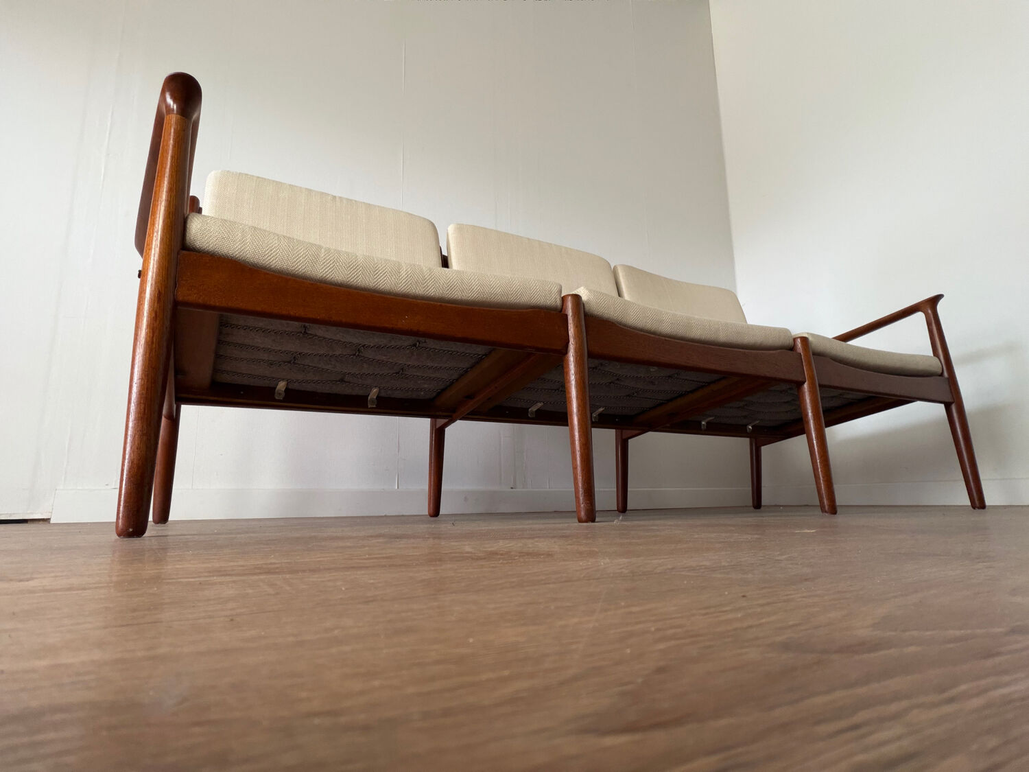 Scandinavian banquette in the style of Sven Ellekaer Eriksen from the 1960s.