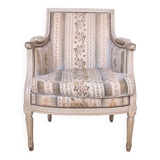 Louis XVI Shepherdess, 19th century copy, upholstered, beautiful antique chiseled