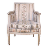 Bergère Louis XVI copie 19ème tapissé beau ancien ciselé