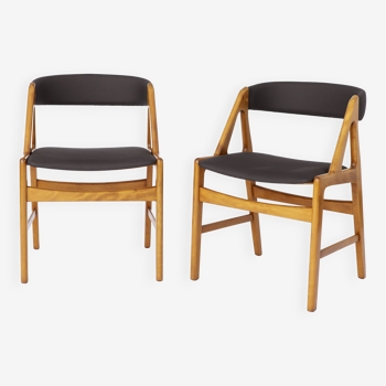 2 chaises vintage de Henning Kjaernulf, Danemark 1960