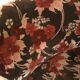 Vintage cocktail armchair 1960 feet compass and fabric flowers