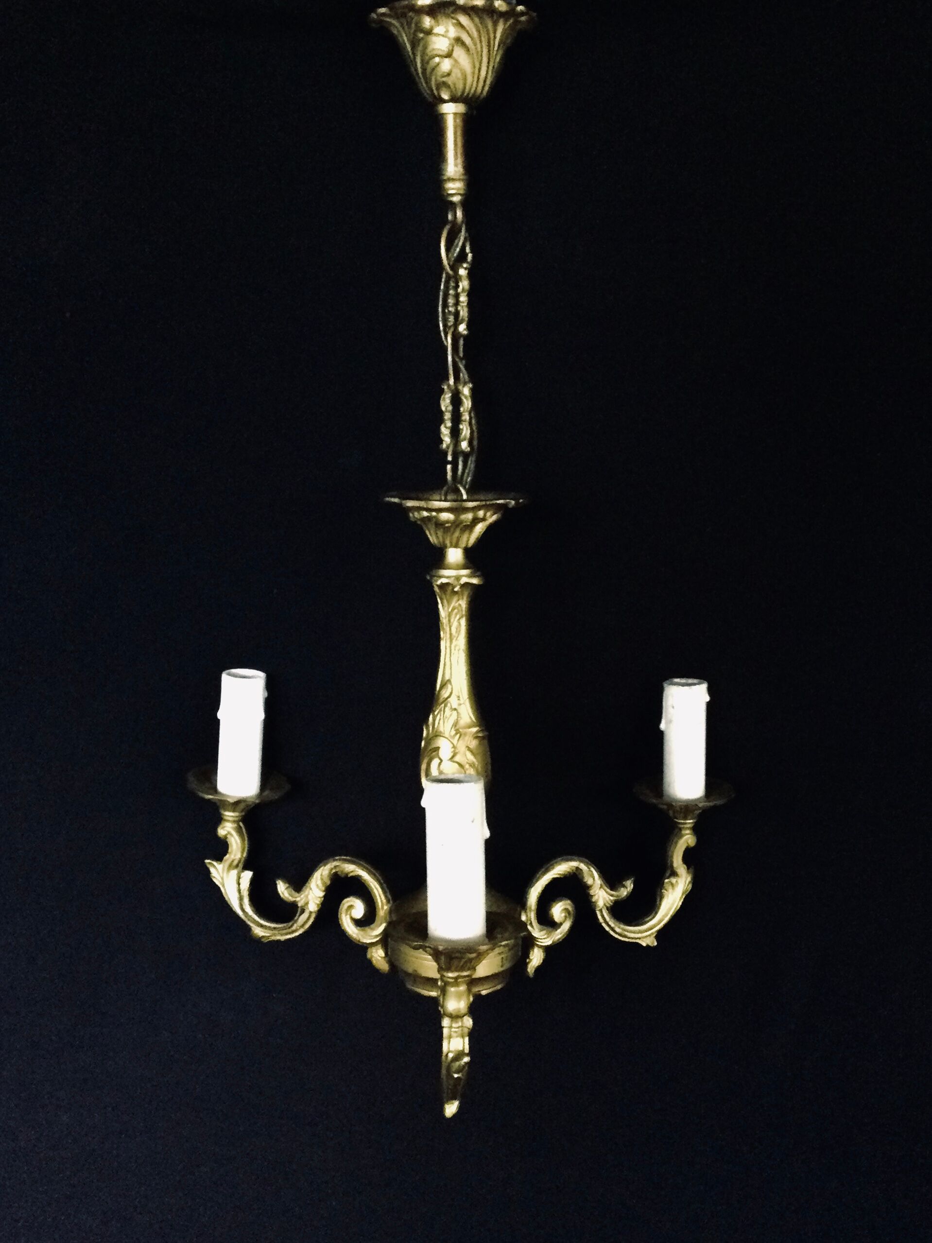 Bronze chandelier 3 lights