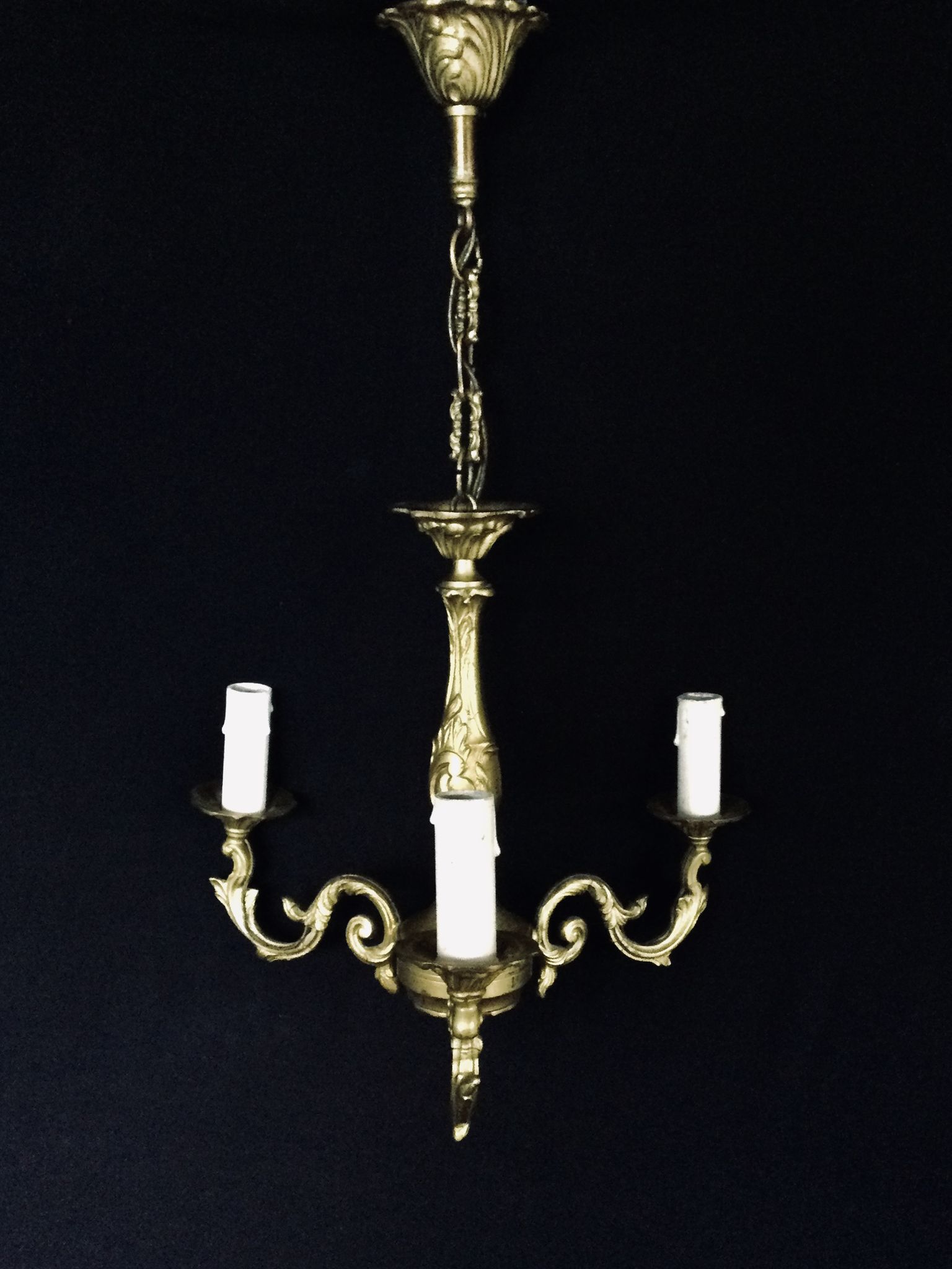 Bronze chandelier 3 lights