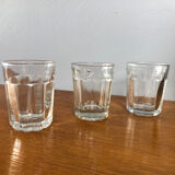 3 blown glass cups