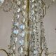 golden bronze chandelier in Louis XVI style