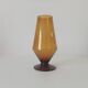 Vintage amber glass vase from the 60s/70s.