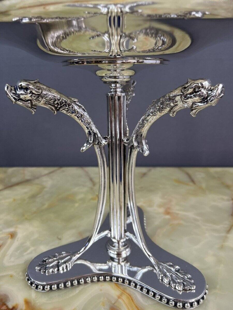 Baccarat crystal and silver-plated metal cup, 19th century