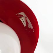 Lampe vintage rouge, 30,5 cm de haut