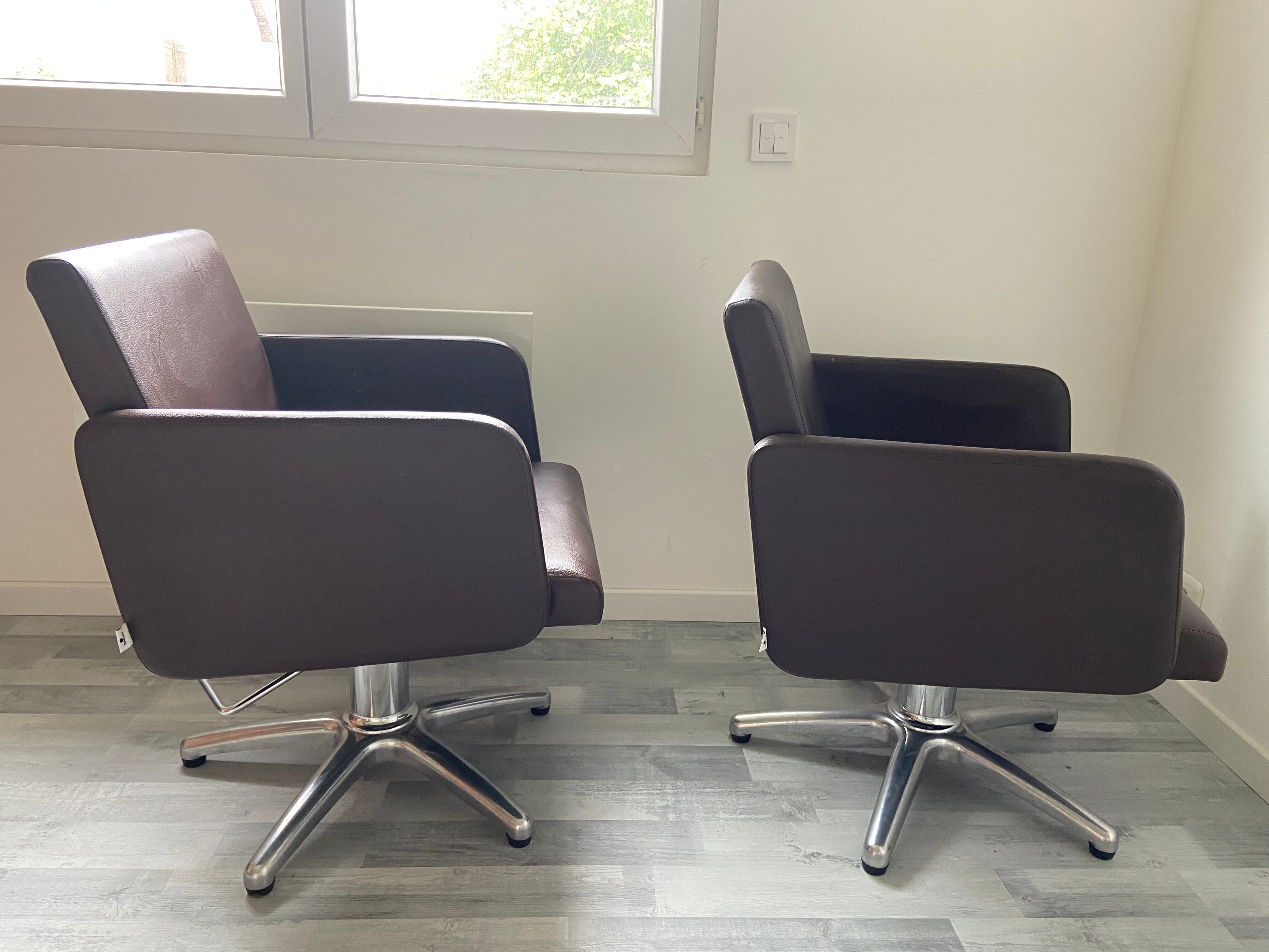 Pair of Hairdresser's Armchairs